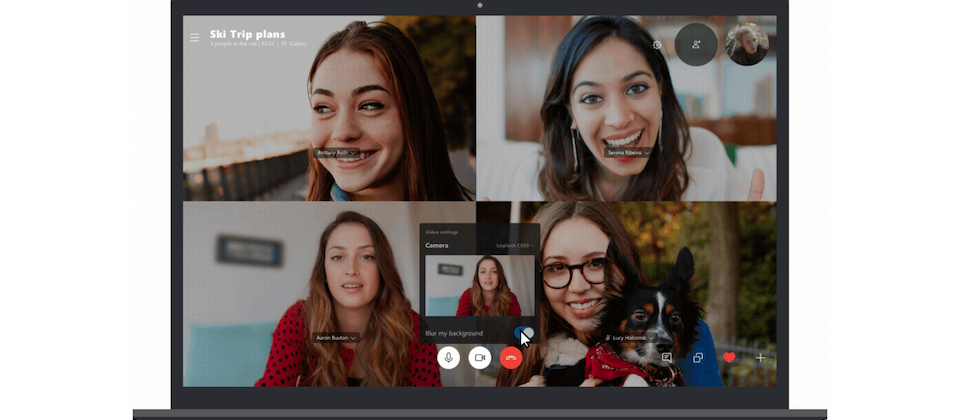 Skype視訊推出模糊背景功能 靠人體型態偵測區別用戶和背景 Ithome