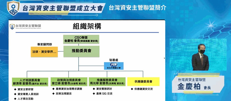 華碩、富邦金控等跨產業14家上市櫃公司共同發起新的資安組織,稱為台灣資安主管聯盟,在4月28日舉辦成立大會,希望因應法規要求,增進各產業資安主管的資訊安全技術應用與經驗交流、培育資安專業人才,以及法規遵從。