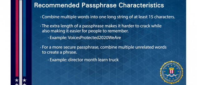 圖片來源:FBI<Protected Voices: Passphrases and Multi-Factor Authentication>宣導影片,https://www.youtube.com/watch?v=iH28PKBB6wM&feature=emb_logo