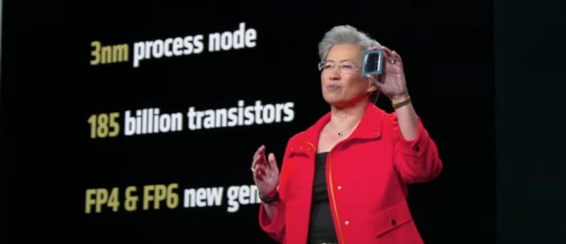 AMD執行長蘇姿丰在美國聖荷西正式發表Instinct MI350系列GPU,結合氣冷及液冷機櫃設計,搶攻全球AI資料中心、大規模AI基礎建設市場。