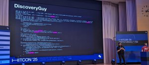 AIxCC競賽第5名隊伍Shellphish共同領隊Wil Gibbs與Lukas Dresel現身HITCON 2025,揭露其參賽歷程與經驗。攝影/羅正漢