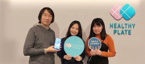 Healthy Plate團隊成員,左起為Senior Developer何相頡、CEO詹述親、Chief Designer陳依琳(Eva Chen)(圖/台灣碩軟攝)