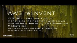 Embedded thumbnail for AWS re:Invent 2017: NEW LAUNCH! Learn how Fubo is monetizing their content with serv (CTD206)