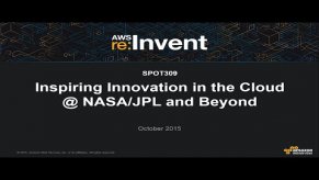 Embedded thumbnail for AWS re:Invent 2015 | (SPOT309) Inspiring Innovation in the Cloud @ NASA/JPL and Beyond