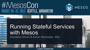 Embedded thumbnail for Stateful Services with Mesos
