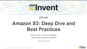 Embedded thumbnail for AWS re:Invent 2015 | (STG401) Amazon S3 Deep Dive and Best Practices