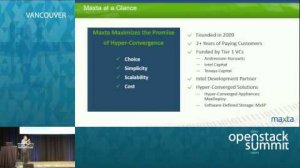 Embedded thumbnail for Demystifying Hyper-convergence and Deep Dive into Maxta&amp;#039;s OpenStack Integration