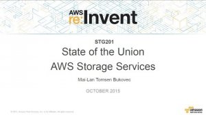 Embedded thumbnail for AWS re:Invent 2015 | (STG201) State of the Union: AWS Storage Services