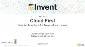 Embedded thumbnail for AWS re:Invent 2015 | (ARC401) Cloud First: New Architecture for New Infrastructure