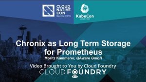 Embedded thumbnail for Chronix as Long Term Storage for Prometheus by Moritz Kammerer, QAware GmbH