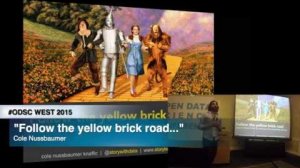 Embedded thumbnail for ODSC WEST 2015 | Follow the Yellow Brick Road What the Wizard of Oz can Teach You about Storytelling with Data