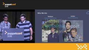 Embedded thumbnail for Turning Pain Into Gain: A Unit Testing Story – Nadeem Ahmad &amp;amp; Jordan Moldow at PuppetConf 2016