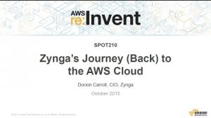 Embedded thumbnail for AWS re:Invent 2015 | (SPOT210) Zynga’s Journey (Back) to the AWS Cloud