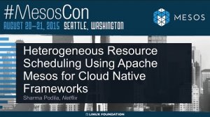Embedded thumbnail for Heterogeneous Resource Scheduling Using Apache Mesos for Cloud Native Frameworks