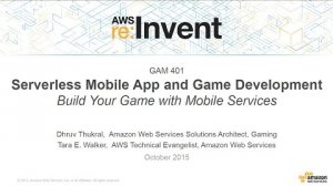 Embedded thumbnail for AWS re:Invent 2015 | (GAM401) Build a Serverless Mobile Game with Amazon Cognito, Lambda &amp;amp; DynamoDB