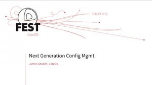 Embedded thumbnail for Next Generation Config Management 