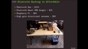 Embedded thumbnail for DEF CON 24 - Anthony Rose, Ben Ramsey - Picking Bluetooth Low Energy Locks a Quarter Mille Away