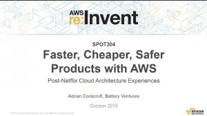 Embedded thumbnail for AWS re:Invent 2015 | (SPOT304) How Adrian Cockcroft Helped Move Customers to AWS