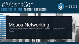 Embedded thumbnail for Mesos Networking
