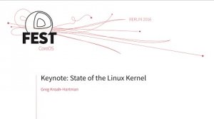 Embedded thumbnail for Keynote: State of the Linux Kernel, Greg Kroah-Hartman