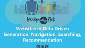 Embedded thumbnail for 【Modern Web 2015】Websites in Data Driven Generation: Navigation, Searching, Recommendation
