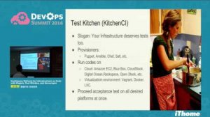 Embedded thumbnail for DevOps Summit 2016 - Continuous Delivery for Infrastructure as Code with Puppet, Test Kitchen, and Serverspec