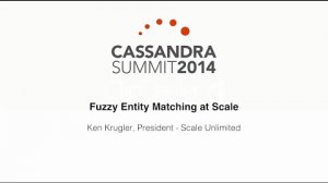Embedded thumbnail for Scale Unlimited: Fuzzy Entity Matching at Scale