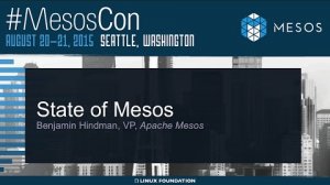 Embedded thumbnail for Keynote: State of Mesos