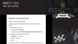 Embedded thumbnail for DEF CON 24 - regilero - Hiding Wookiees in HTTP: HTTP smuggling
