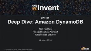 Embedded thumbnail for AWS re:Invent 2015 | (DAT401) Amazon DynamoDB Deep Dive