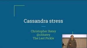 Embedded thumbnail for The Best and Worst of Cassandra-stress Tool (Christopher Batey, The Last Pickle) | C* Summit 2016