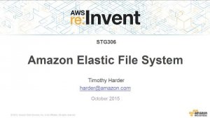 Embedded thumbnail for AWS re:Invent 2015 | (STG306) EFS Update
