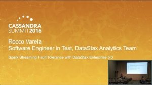 Embedded thumbnail for DataStax | Spark Streaming App with DSE File System (Rocco Varela) | Cassandra Summit 2016