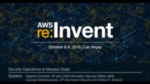 Embedded thumbnail for AWS re:Invent 2015 | (SPOT303) Security Operations at Massive Scale