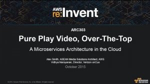Embedded thumbnail for AWS re:Invent 2015 | (ARC303) Pure Play Video OTT: A Microservices Architecture