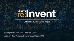 Embedded thumbnail for AWS re:Invent 2015 | (ARC301) Scaling Up to Your First 10 Million Users