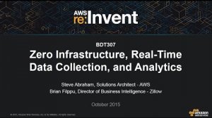 Embedded thumbnail for AWS re:Invent 2015 | (BDT307) Zero Infrastructure, Real-Time Data Collection, and Analytics